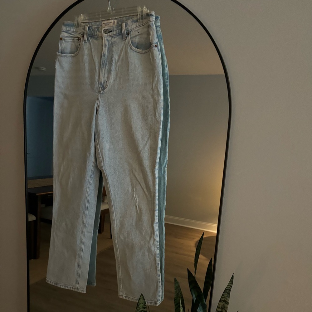 Abercrombie & Fitch Light Blue Straight Leg Jeans